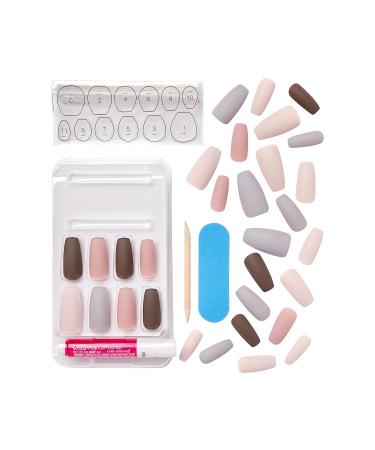 Kiss Voguish Fantasy Collection: Long Gel-Nagel Set with 24 Adhesive Strips Gel Nail Adhesive Manicure Stick & 28 Artificial Nails - International Shipping Available - Buy Online on GoSupps.com