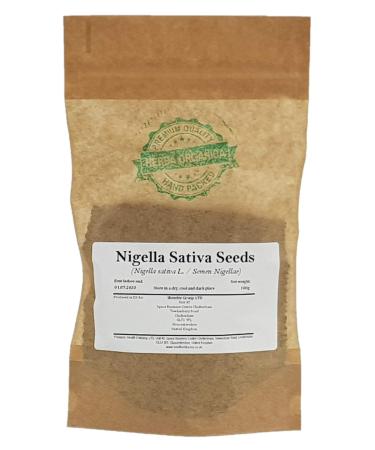 Nigella Sativa Seeds - Nigella Sativa L - Graines de Cumin Noir # Herba Organica # (100g) 100 g (Pack of 1)