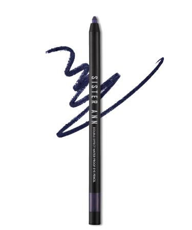 SISTER ANN Double Effect Waterproof Eye Pencil eye liner+eye shadow built-in sharpener Korea cosmetic 0.5g 02_Chic Navy