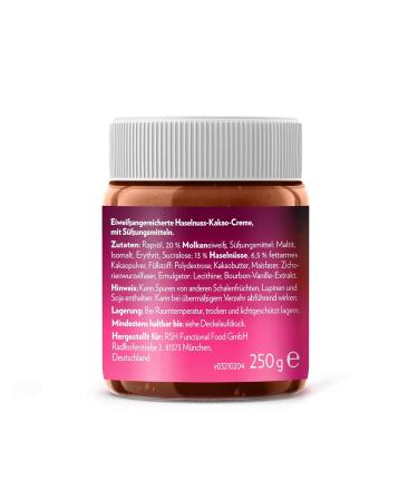 Gymqueen Queenella Hazelnut Protein Spread 250g - Sugar-Free Palm Oil-Free 21% Protein Whey Protein Hazelnut-Cocoa - Buy Online on GoSupps.com