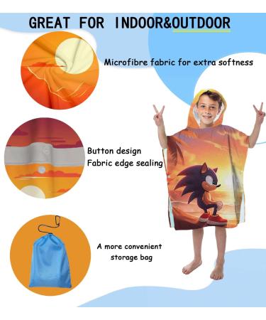 Buy Aiorber Personalized Hooded Towel for Kids | Microfiber Bathing Poncho for Boys & Girls Age 1-6 | Soft & Absorbent 60x60cm Baby Towel - Buy Online on GoSupps.com