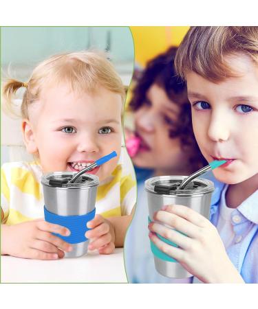 6 Pack Kids Cups with Straw and Lid - Spill Proof Stainless Steel Tumbler Set with Coasters | BPA-Free, Unbreakable Water Glasses for Toddler, Children, Adults - Ideal for Travel - Buy Online on GoSupps.com