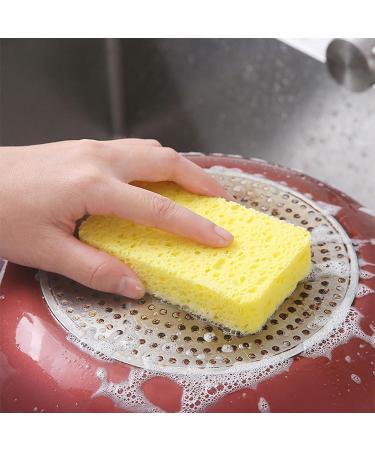 40pcs Natural Wood Pulp Cotton Sponge Dishwashing Pot Brush Cleaning Brushes Household Cleaning Tools for Kitchen - Buy Online on GoSupps.com