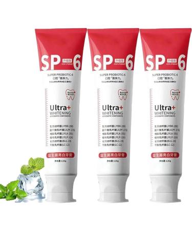 Ultra Whitening Toothpaste Sp-6 Probiotic Whitening Toothpaste Sp-6 Whitening and Stain Removing Toothpaste Deep Cleaning Toothpaste Prevents Tartar