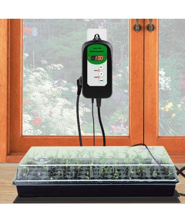 RIOGOO Digital Heat Mat Thermostat Controller - Perfect for Seed Germination Reptiles & Brewing | 68-108 Temperature Control 1 Pack - International Shipping Available - Buy Online on GoSupps.com