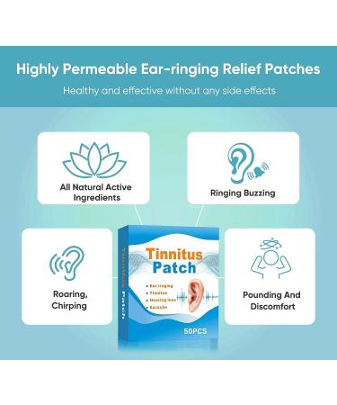 50Pcs Natural Herbal Tinnitus Relief Patches - Effective Hearing Improvement & Comfort - Buy Online on GoSupps.com