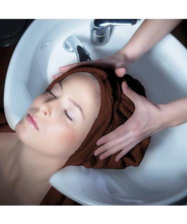 Eurow Microfiber Salon Towels - 16x29 Inches Brown - Pack of 10 - Buy Online on GoSupps.com