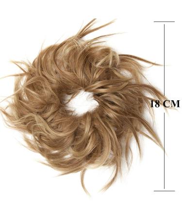 SEGO Curved Messy Hair Extensions - Light Brown & Ash Blonde | 45g Hair Ties for Updos & Bridal Hairstyles - Buy Online on GoSupps.com