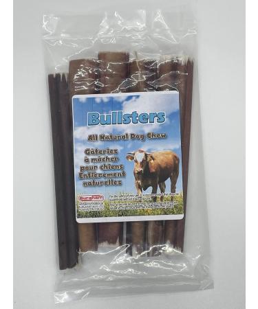 Bullsters Bully Sticks Odour Free Dog Treats for Aggressive Chewers Long Lasting All Natural and Dehydrated Beef Pizzles No Preservatives No Additives Highly Digestible for Small Medium Large XL Dogs (6 pack 6") - Buy Online on GoSupps.com