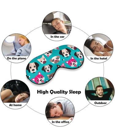 Pet Dog Face Sleep Mask - Adjustable Blindfold for Sleeping, Blocking Light - Men's and Women's Night Travel Eye Cover - Buy Online on GoSupps.com