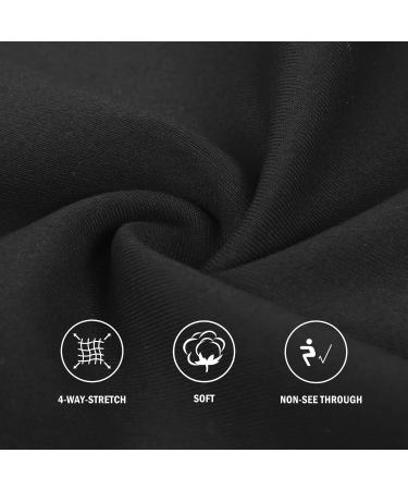 Baleaf Women's Long Bermuda Shorts High Waisted Yoga Running 3 Pocket - Black, Large - Buy Online on GoSupps.com