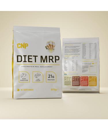 CNP Professional Diet MRP Low Calorie Meal Replacement 975g Vanilla with FREE Fatloss Capsules - 21g Protein, Digezyme, Vitamins & Minerals - Buy Online on GoSupps.com