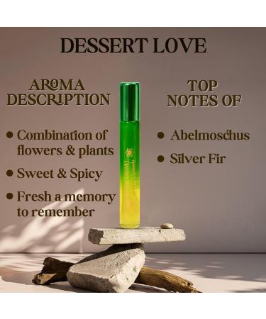Buy Natural Organic Perfume Oil 'Desert Love' - Long Lasting Vegan & Chemical Free Fragrance for Body & Hair (10ml - Buy Online on GoSupps.com