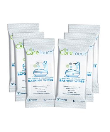 Body Wipes for Adults | No Rinse, Cleansing Shower Wipes | Disposable Bathing Wipes - Great for Camping, Gym and Travel (48 Bath Wipes) - Buy Online on GoSupps.com