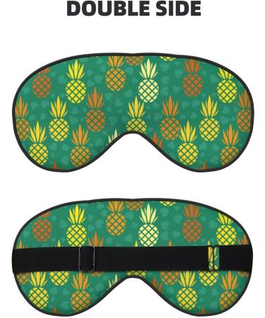 Pineapples1 Double-Sided Sleep Mask | Soft Adjustable Eye Covers for Perfect Shading & Reducing Eye Edema - International Shipping Available - Buy Online on GoSupps.com