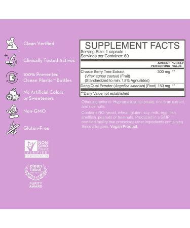 HUM Moody Bird: Women's Mood Supplement for Cramps, Cravings & Hormonal Balance - 60 Vegan Capsules - Buy Online on GoSupps.com