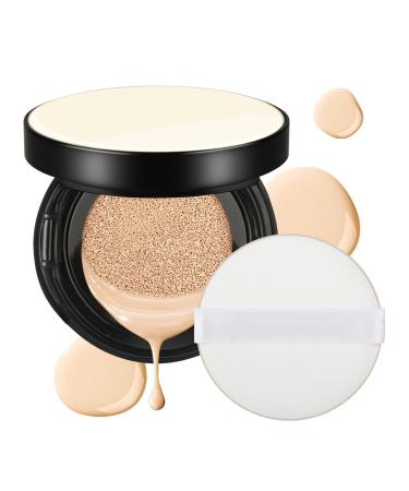 Air Cushion CC Cream Foundation Full Coverage Foundation for Flawless Makeup Concealer Liquid Foundation Moisturizing Brightening BB Cream (102# Natural)
