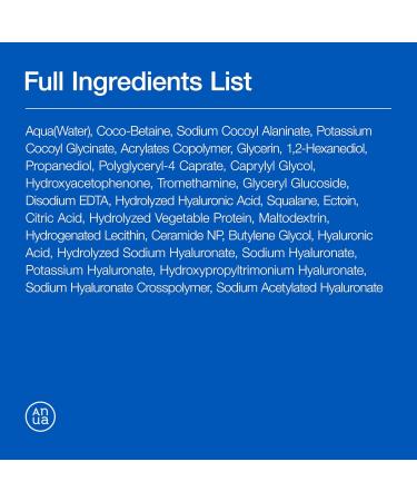 ANUA Gel Nettoyant Doux Et Hydratant Acide Hyaluronique Squalane C ramide Nettoyant Pour Le Visage 150 Ml/5 07 Oz Liq. Transparent - Buy Online on GoSupps.com