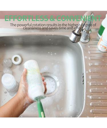 3-in-1 Baby Bottle Brush Set - Multi-Purpose Cleaning Brush for Bottles & Nipples - Eco-Friendly Green Color - Buy Online on GoSupps.com