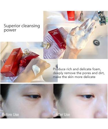 AILKE BOOST LUSTER AILKE Replenishing Whitening Facial Cleanser Deep Clean Daily Face Wash Lightening Remove Dirt Oil and Makeup Alcohol Free Oil Free Noncomedogenic 120 g Pack of 1 1 copy - Buy Online on GoSupps.com