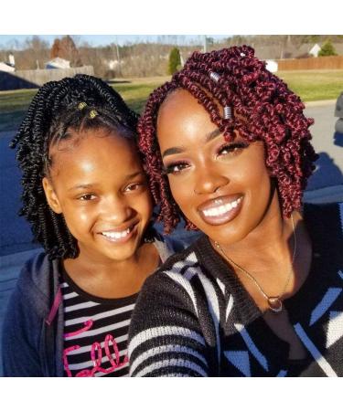 6 Packs Short Bob Spring Twist Crochet Hair 6 Inch - Pre-looped Passion Twist Crochet Braids for Black Women - Bomb Twist Kids Crochet Hair (1B) - Pack of 6 - Buy Online on GoSupps.com