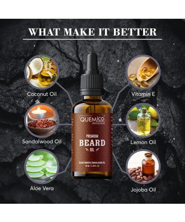Best Deal Beard Oil Conditioner - All Natural Sandalwood Scent | 5 Essential Oils for Soft Strong Beards & Itch-Free Growth | 35ml - Shop Now - Buy Online on GoSupps.com