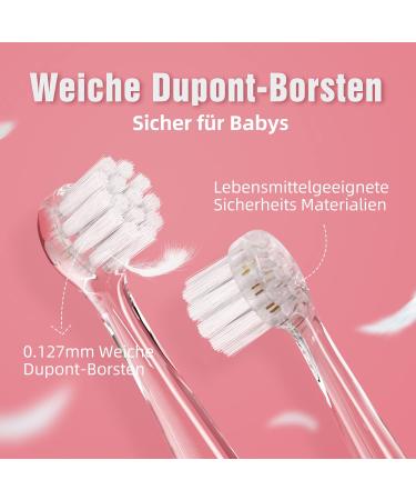 Seago Electric Toothbrush for Children 0-3 Years - LED Light Smart Timer Waterproof IPX7 SG513 Pink | International Shipping Available - Buy Online on GoSupps.com
