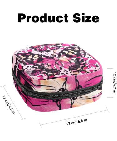 MUOOUM Menstrual Pad Bag - Zippered Pocket for Tampons & Collecting - Skull Player Design | 4.7x6.6 in | Women's & Girls' Organizer - Buy Online on GoSupps.com