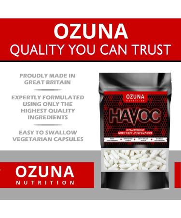 Havoc Nitric Oxide Supplement - Muscle Growth & Energy Booster - 60 Capsules - Buy Online on GoSupps.com