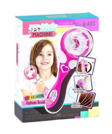 Marbe Electric Hair Braider Hair Styling DIY Convenient Twist Braid Hair Braiding Tool for Girl's Headdress Pink