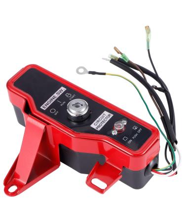 Gasoline Generator Iron Ignition Key Switch Box Engine Generator Accessory for 168F/170F/GX160/GX200/GX210 Defult