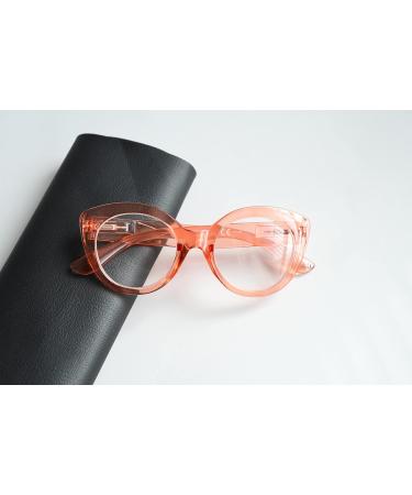 Eyekepper Round Reading Glasses for Women - Oversized Pink Fashion Frames | International Shipping Available - Buy Online on GoSupps.com