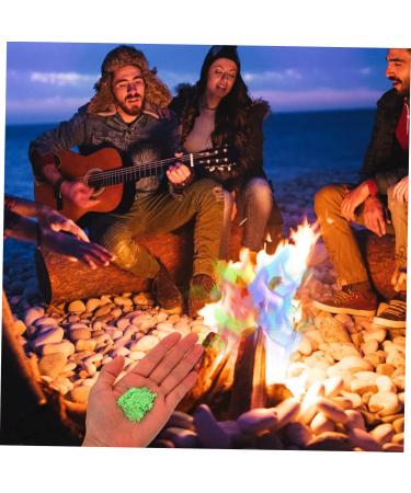 Lurrose Outdoor Fireplace 15 Packs Campfire Powder Metal Powder Fireplace Packets Pit Colorful Party Supplies Mineral Powder - Buy Online on GoSupps.com