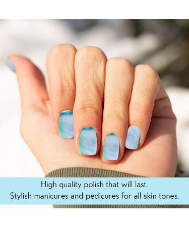 Color Club Oil Slick Collection Frost Bite Tri-Chrome Nail Lacquer - Light Blue/Silver/Pink - Buy Online on GoSupps.com