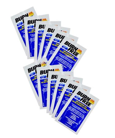 Burn Free Pain Relieving Gel Single Use Packet 12 Pack/Cools, Soothes, Moisturizes, Relieves Pain/For all minor burns including sunburn / 12 x 1/8 ounce