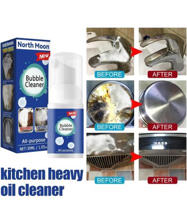 Bubble Cleaner for Kitchen | Powerful Multipurpose Foam Cleaner | 30ML Rinse Cleaning Foam Household Cleaning Supplies for Hoods Pots Grill Stoves Sinks - Buy Online on GoSupps.com