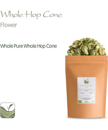 Organic Dried Whole Leaf Hops - 50g Pack - Ideal for Tea - Hop Cone Flowers Leaves - Buy Online on GoSupps.com