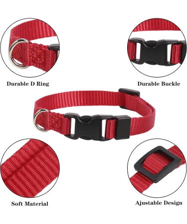 Buy Yorgewd 12 Pack Adjustable Puppy Neck Bands - Safety ID for Small Dogs & Cats - Multicolor (17-26cm) - Buy Online on GoSupps.com