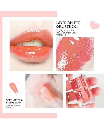 Hydrating Lip Glow Oil - Long Lasting Plumping & Moisturizing Gloss for Dry Lips - PINK CHERRY - Buy Online on GoSupps.com