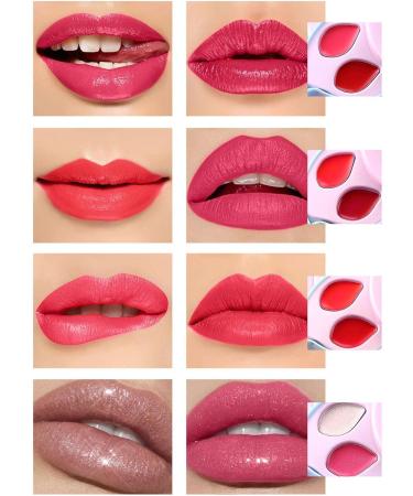 Rotating A/A Plum Flower Makeup Set - Multifunctional Cosmetics Palette with Lip Gloss Powder Concealer & Eyeshadow for Women & Girls - Buy Online on GoSupps.com