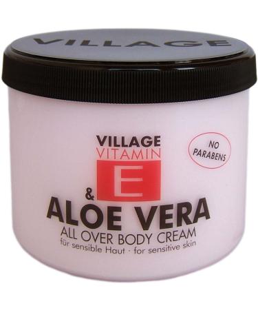 Village Cosmetics Body Cream with Vitamin E and Aloe Vera 500 ml (body cream body care fresh scent soft skin) 950601