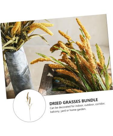 OUNONA 3pcs Simulated Ears of Corn Artificial Grasses Bundle Fall Artificial Plant Artificial Grass Plant Thanksgiving Decorations Wheat Hayloft Plants Iron Fake Grass Manual Greenx3pcs 12X75CMx3pcs - Buy Online on GoSupps.com