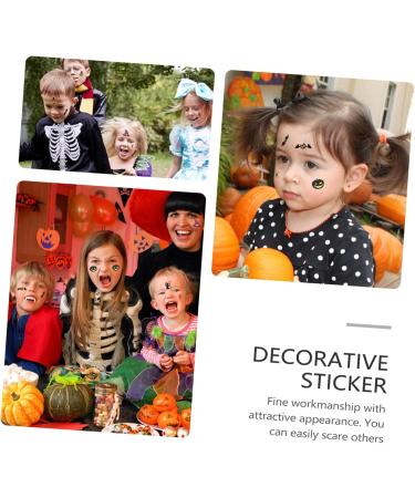 Didiseaon 12 Sheets Halloween Face Lifting Belt Halloween Party Accessories Halloween Stickers for Face Children Face Stickers Grimace Pumpkin Stickers Party Sticker Cartoon Face - Buy Online on GoSupps.com