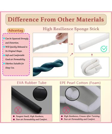 PINTAUR High Resilience Sponge Heatless Curling Rod Headband - Dark Green - Buy Online on GoSupps.com