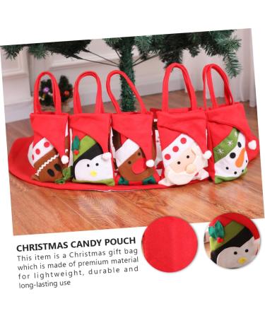ABOOFAN 2pcs Hand Adorable Pouch Sweets for Candy Christmas Decor Bags Xmas Party Exquisite Non-woven 22x15cm Assorted Color 5 - Buy Online on GoSupps.com