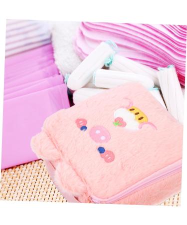 Healifty 5pcs Plush Storage Bag Set - Women's Travel Toiletry Makeup Bag - Napkin & Tampon Holder - Small Item Container - Buy Online on GoSupps.com