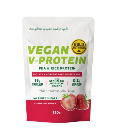 GoldNutrition V-protein strawberry 720g powder