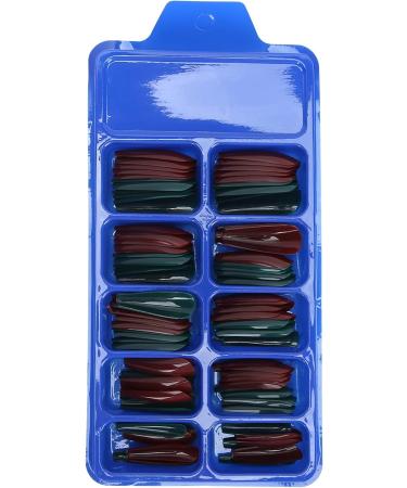 Solid Color Fake Nails Colorful False Nails Pure Color Full Cover Nail Tip Artificial Fake Nails Long Full Coverage False Nails French Nail Acrylic Fake Nails (04) - Buy Online on GoSupps.com