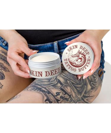 Skin Deep Dragon Butter (7 oz) - Better and Cheaper Alternative to Hustle Butter - Tattoo Cream with 3 Applicators - Buy Online on GoSupps.com