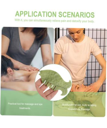 Buy Minkissy Jade Scalp Massage Comb - Natural Manual Massage Tool for Relaxation & Hair Care - Buy Online on GoSupps.com